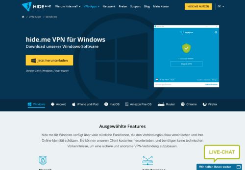 
                            13. Download kostenlose VPN-Software für Windows! | hide.me