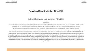 
                            8. Download Lied indischer Film 1920