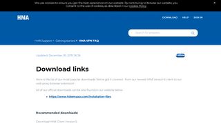 
                            2. Download links – Hide My Ass! Support