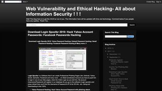 
                            7. Download Login Spoofer 2010 - Web Vulnerability and ...