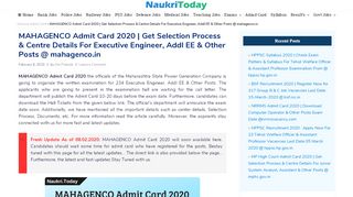 
                            3. Download MAHAGENCO Admit Card 2018 For LDC Exam Release ...