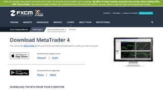 
                            6. Download MetaTrader 4 - Forex Trading Platform - FXCM UK