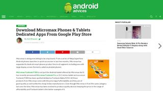 
                            2. Download Micromax Phones & Tablets Dedicated Apps From Google ...