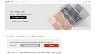 
                            12. Download Microsoft .NET Framework 4 Client Profile (Web Installer ...