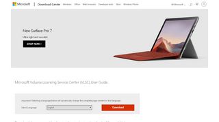 
                            2. Download Microsoft Volume Licensing Service Center (VLSC) User ...