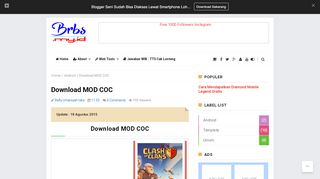 
                            12. Download MOD COC - Pusat Tutorial - Blogspot Update Subdomain
