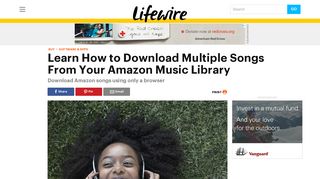 
                            10. Download Multiple Songs From Your Amazon Music Library - Lifewire