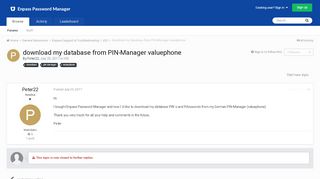 
                            13. download my database from PIN-Manager valuephone - iOS - Enpass Forum