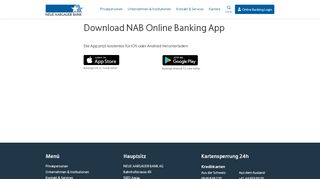 
                            5. Download NAB Online Banking App - Neue Aargauer Bank AG