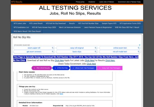 
                            2. Download Nts Roll Number Slip Online And Get Dublicate ...