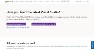 
                            2. Download Older Visual Studio Software | Visual Studio - ...