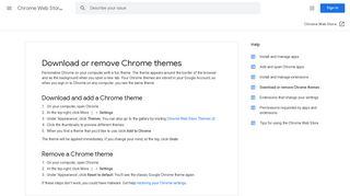 
                            11. Download or remove Chrome themes - Google Support