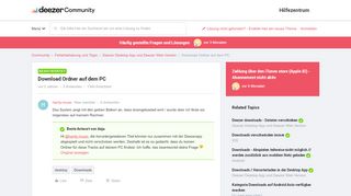 
                            11. Download Ordner auf dem PC | Deezer Community