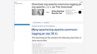 
                            3. Download org-apache-commons-logging.jar : org apache « o « Jar ...