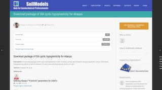 
                            13. Download package of ISA cyclic hypoplasticity for Abaqus ...