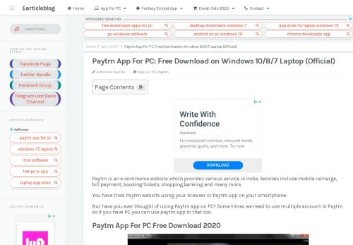 
                            12. Download Paytm App For PC, Laptop (Windows 10,8.1,8,7 ...