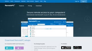 
                            6. Download RemotePC™ apps for Windows, Mac, iOS and Android ...