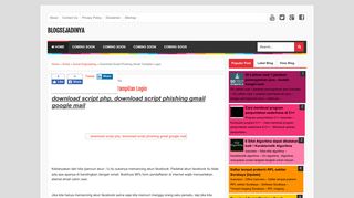 
                            2. Download Script Phishing Gmail Tampilan Login | Blogsejadinya