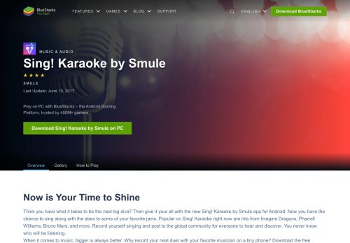 
                            8. Download Sing! Karaoke by Smule on PC with BlueStacks