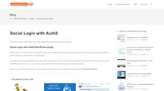 
                            12. Download Social Login with Auth0 3.6.2 WordPress Plugin | Smashing ...