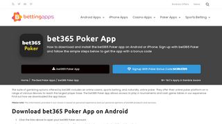 
                            13. Download the Bet365 Poker App - Play Mobile Poker on Android Now