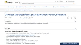 
                            5. Download the latest Messaging Gateway ISO with ...