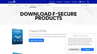 
                            7. Download the latest product versions | F-Secure