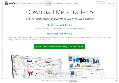 
                            8. Download the MetaTrader 5 trading platform for free