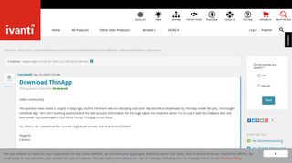 
                            12. Download ThinApp | Ivanti User Community