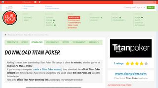 
                            13. DOWNLOAD TITAN POKER 4 000 € deposit bonus! Online poker