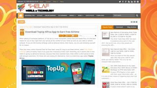 
                            8. Download TopUp Africa App to Earn Free Airtime | Shelaf World of ...