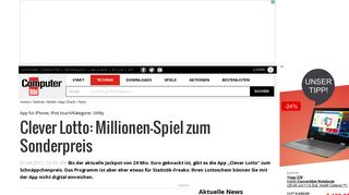 
                            12. Download und Info: Clever Lotto – App für das iPhone - Computer Bild