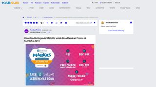 
                            10. Download & Upgrade SAKUKU untuk Bisa Rasakan Promo di MARKAS 2018 ...