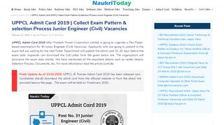 
                            8. Download UPPCL Admit Card 2018 - Office Asst Steno Call Letter ...