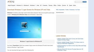 
                            8. Download Windows 7 Login Screen for Windows XP and Vista - AskVG