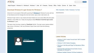 
                            12. Download Windows 8 Login Screen for Windows 7 - AskVG