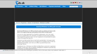 
                            7. Download Windows Live Mail gratis her - DLC.dk - Download Central.dk