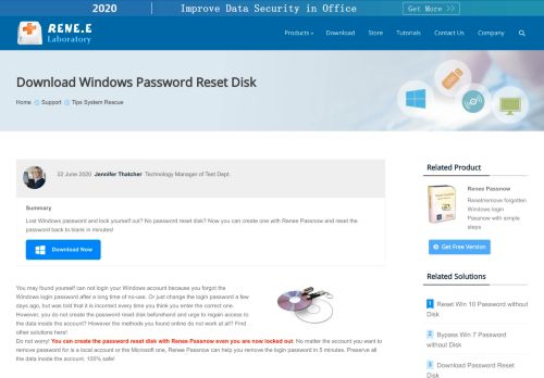 
                            2. Download Windows Password Reset Disk - Rene.E Laboratory