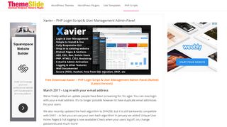 
                            6. [Download] Xavier - PHP Login Script & User Management Admin ...