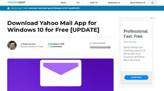 
                            6. Download Yahoo Mail App for Windows 10 for Free [UPDATE]