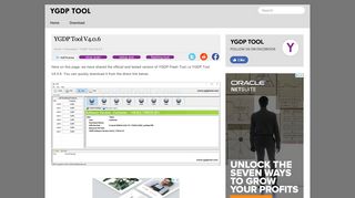 
                            5. Download YGDP Tool V4.0.6 - Official Website