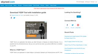 
                            6. Download YGDP Tool with installation guide - Skyneel