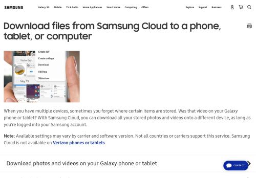 
                            10. Download Your Photos and Videos Stored in Samsung Cloud