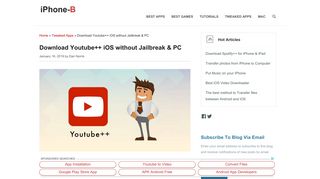 
                            9. Download Youtube++ for iOS (No Jailbreak and PC Needed)
