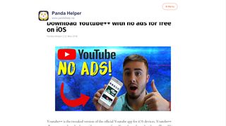 
                            3. Download Youtube++ with no ads for free on iOS - Panda Helper