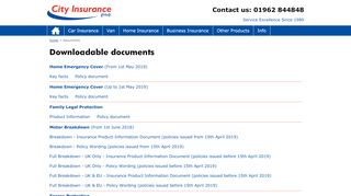 
                            12. Downloadable Documents for City Insurance; Car, Van, Home and ...