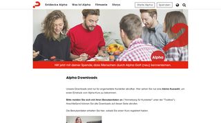 
                            4. Downloads | Alpha Deutschland e.V. - Alphakurs. Der Glaubenskurs in ...
