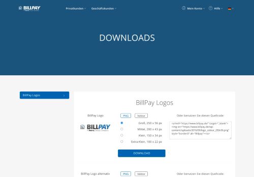 
                            7. Downloads – BillPay