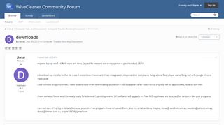 
                            13. downloads - Computer Trouble-Shooting Discussion - WiseCleaner ...