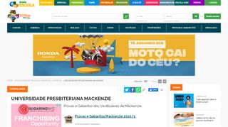 
                            9. Downloads de provas e gabaritos da Mackenzie - Vestibular Brasil ...